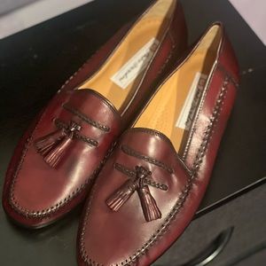 Sandro Moscoloni brown leather loafers size 9.5